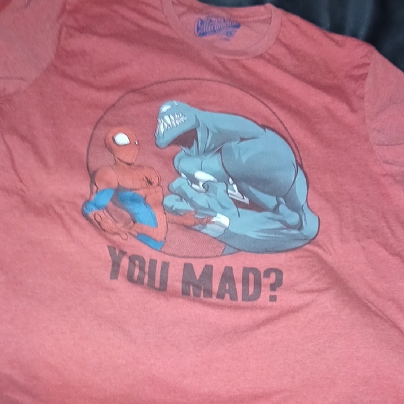 Red Graphic T-Shirt with Spider-Man and Venom - Picture 3 of 5